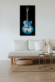 Guitar Blue - Canvas Print The Canvas Art Group