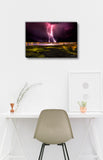 Wilmington Beach Lightning Strike - Canvas Print The Canvas Art Group