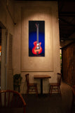 Red Guitar - Canvas Print The Canvas Art Group