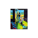 Lady in Doorway - Museum Quality Giclee Canvas Print Stretched