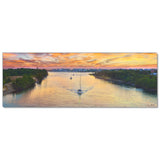 Carolina Beach Sailboat - Museum Quality Giclee Canvas Print Stretched