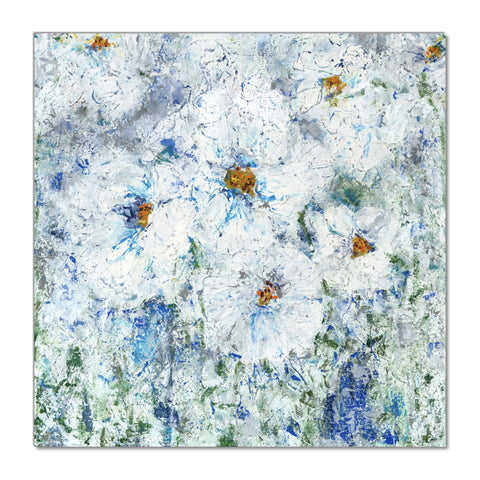 White Flowers - Canvas Print
