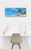 Island Palm Tree - Museum Quality Giclee Canvas Print Stretched