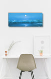 Moonlit Sunrise Wave - Museum Quality Giclee Canvas Print Stretched