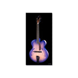 Guitar Purple - Museum Quality Giclee Canvas Print Stretched