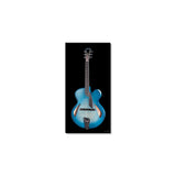 Guitar Blue - Museum Quality Giclee Canvas Print Stretched