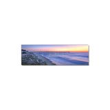 Carolina Beach Pier Sunset Colors - Museum Quality Giclee Canvas Print Stretched