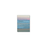 Pink Ocean Calm Waves - Museum Quality Giclee Canvas Print Stretched