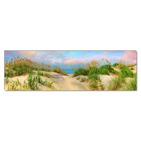 Sea Oats Carolina Beach Landscape - Museum Quality Giclee Canvas Print Stretched