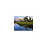 Cape Fear River's Twilight Over Marsh - Museum Quality Giclee Canvas Print Stretched