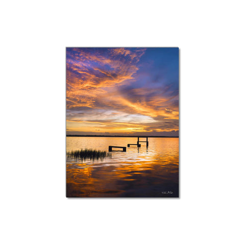 Sunset Fire Sky - Museum Quality Giclee Canvas Print Stretched