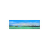 Boat on Tropical Waters - Museum Quality Giclee Canvas Print Stretched
