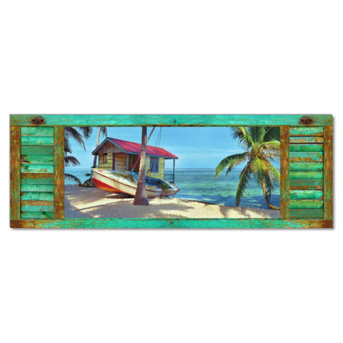 Belize Breeze - Museum Quality Giclee Canvas Print Stretched
