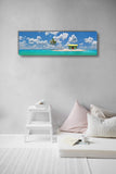 Home on the Horizon - Steve Vaughn - Museum Quality Giclee Canvas Print Stretched, Ready to Hang, The Bahamas and Other Caribbean Art